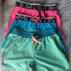 Set of three under armor athletic shorts